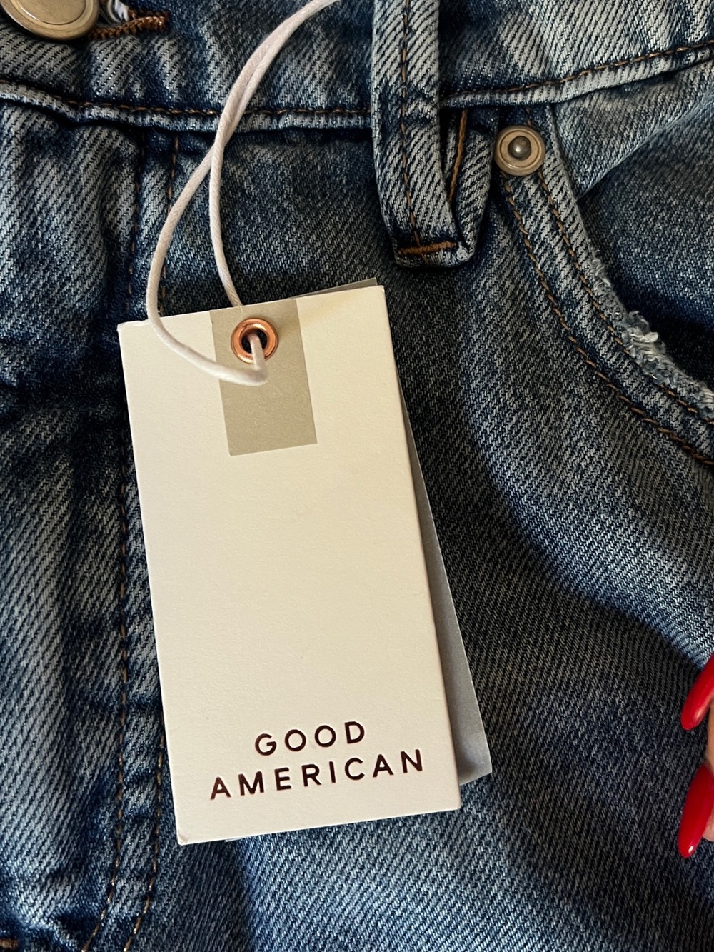 Good American Weightless Good Standard Ease Wide Leg Jeans - Picture 9 of 11